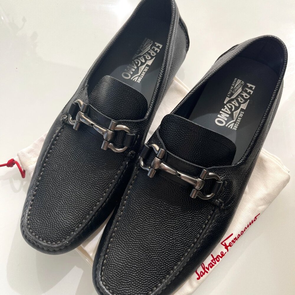 Salvatore Ferragamo Men Parigi New Driver Loafers Size 11